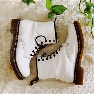 White Dr. Martens 1460 Pascal